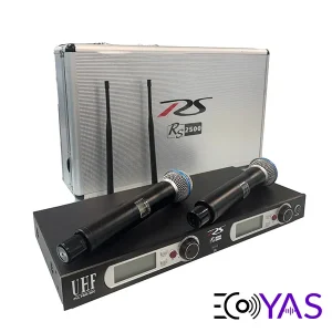 میکروفون بی سیم دو کانال دستی آر اس مدل RS 2500